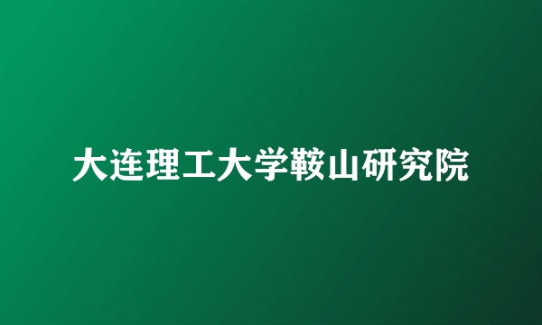 大连理工大学鞍山研究院