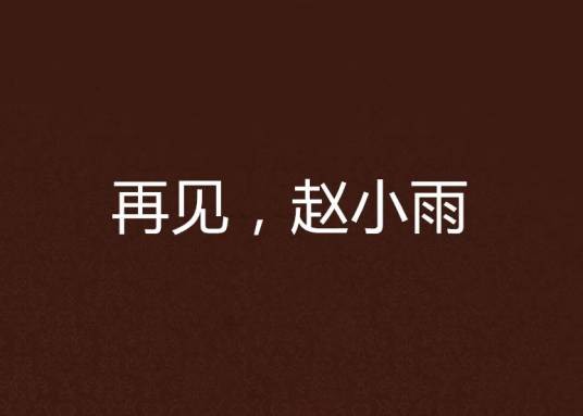 再见，赵小雨