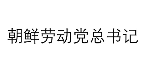 朝鲜劳动党总书记