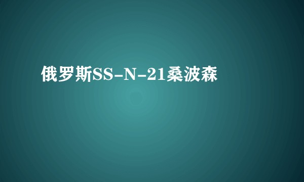 俄罗斯SS-N-21桑波森