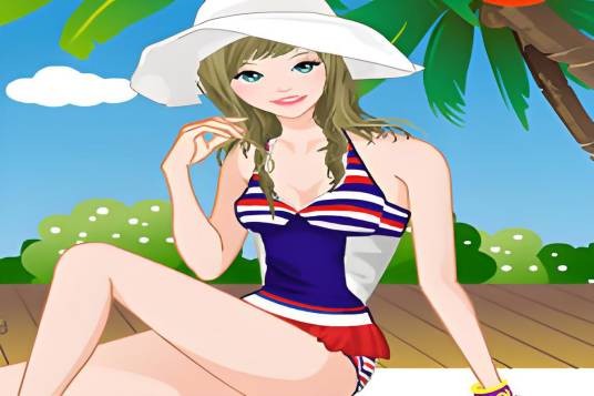 游泳池女生