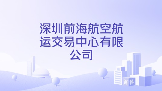 深圳前海航空航运交易中心有限公司