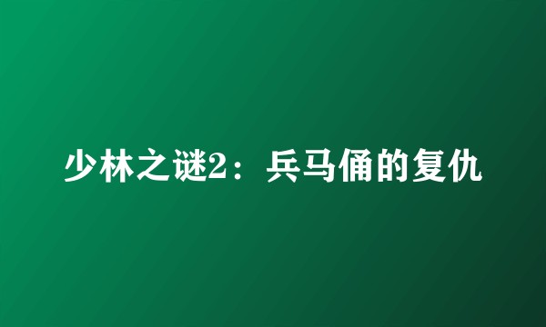 少林之谜2：兵马俑的复仇