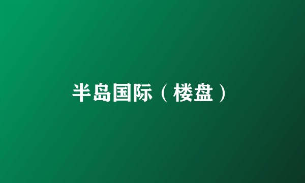 半岛国际（楼盘）