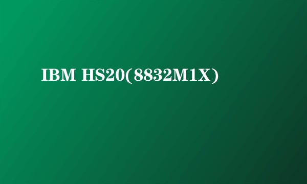 IBM HS20(8832M1X)