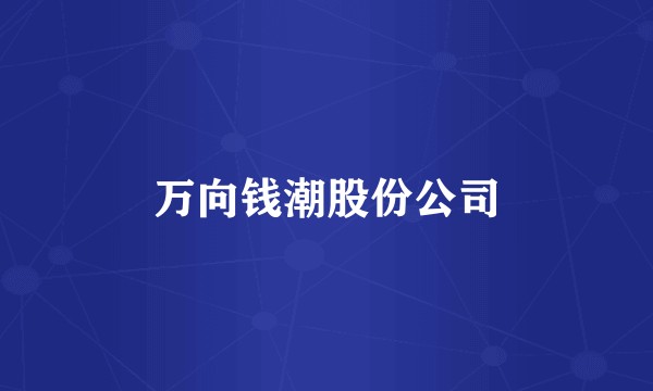万向钱潮股份公司