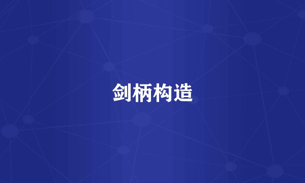 剑柄构造