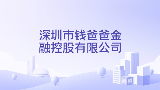 深圳市钱爸爸金融控股有限公司