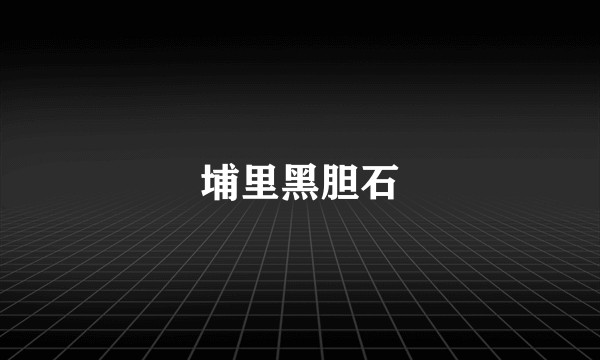 埔里黑胆石