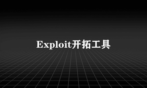 Exploit开拓工具