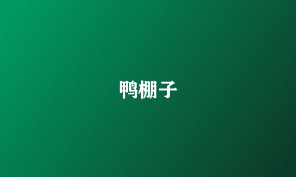 鸭棚子
