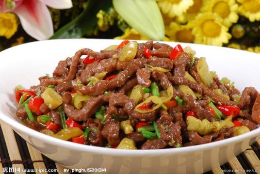 野山椒牛肉丝