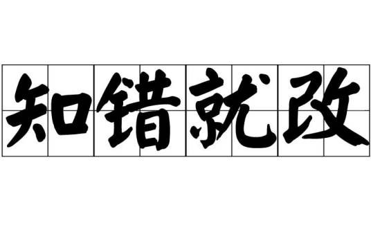 知错就改(汉语成语)