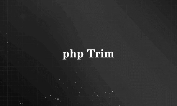 php Trim