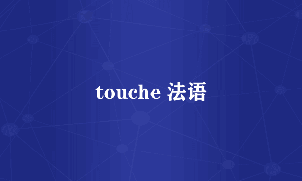 touche 法语