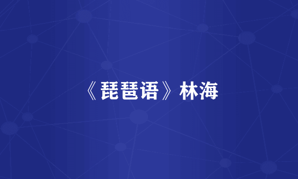 《琵琶语》林海