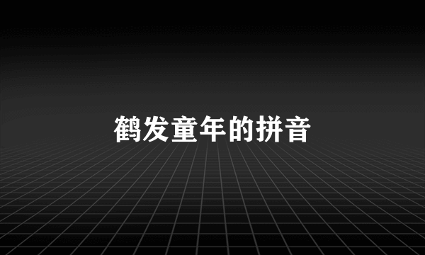 鹤发童年的拼音