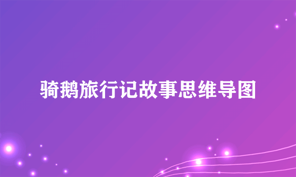 骑鹅旅行记故事思维导图