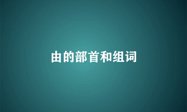 由的部首和组词