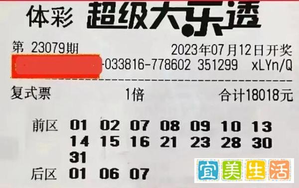 大乐透79期晒票,走势图画线这样看,结合复式票收获幸运