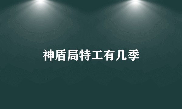 神盾局特工有几季