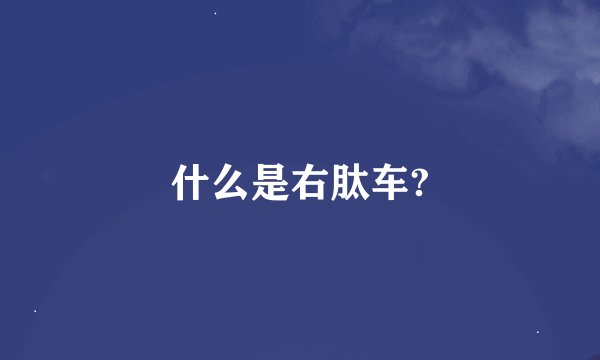 什么是右肽车?