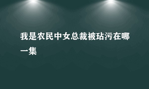 我是农民中女总裁被玷污在哪一集