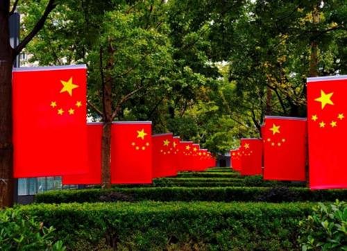 4万面五星红旗挂上武汉街头,现场究竟是何场面?