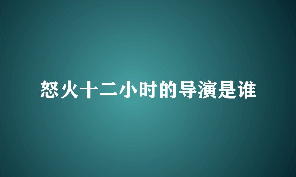 怒火十二小时的导演是谁