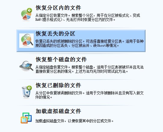 ghost重装系统后,分区全部丢失只剩一个C盘,如何数据恢复?