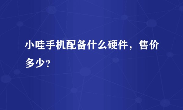 小哇手机配备什么硬件，售价多少？