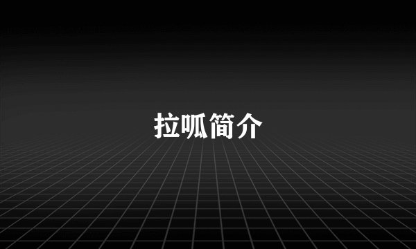 拉呱简介