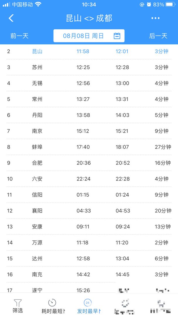 从成都到上海的动卧