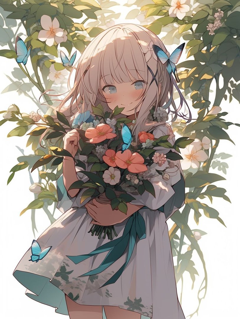 Midjourney花花女孩