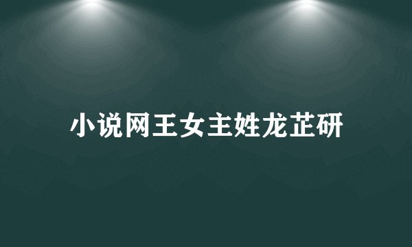 小说网王女主姓龙芷研