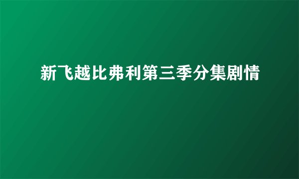 新飞越比弗利第三季分集剧情