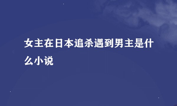 女主在日本追杀遇到男主是什么小说