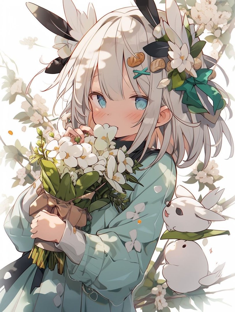 Midjourney花花女孩