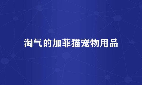淘气的加菲猫宠物用品