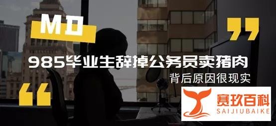 985毕业生辞掉公务员卖猪肉，背后原因很现实