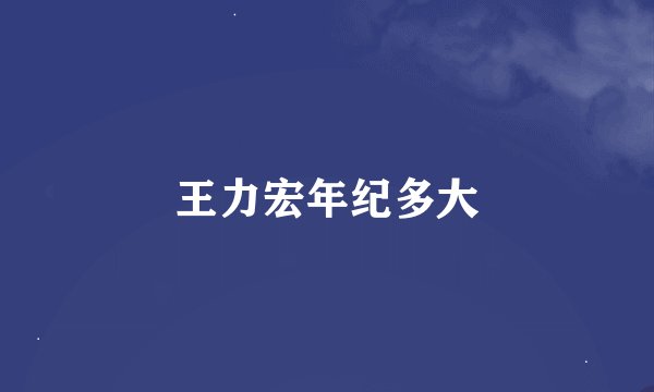 王力宏年纪多大