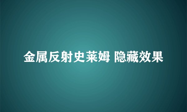 金属反射史莱姆 隐藏效果