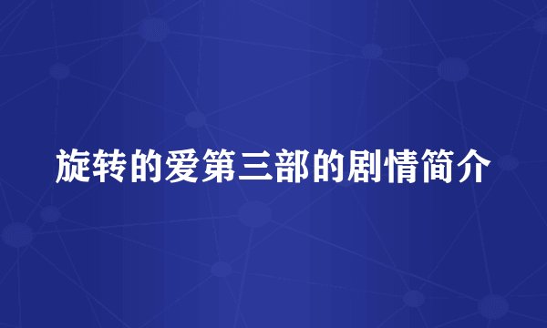 旋转的爱第三部的剧情简介