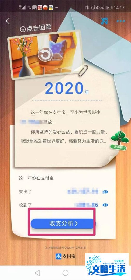 如何查看支付宝2020年度账单报告