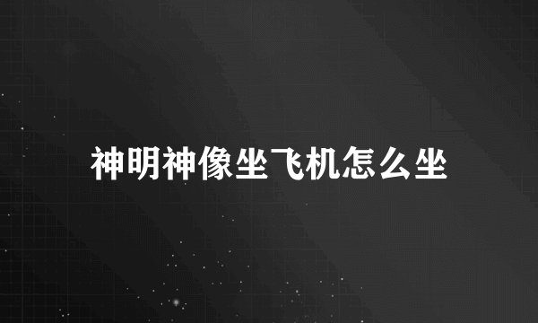 神明神像坐飞机怎么坐
