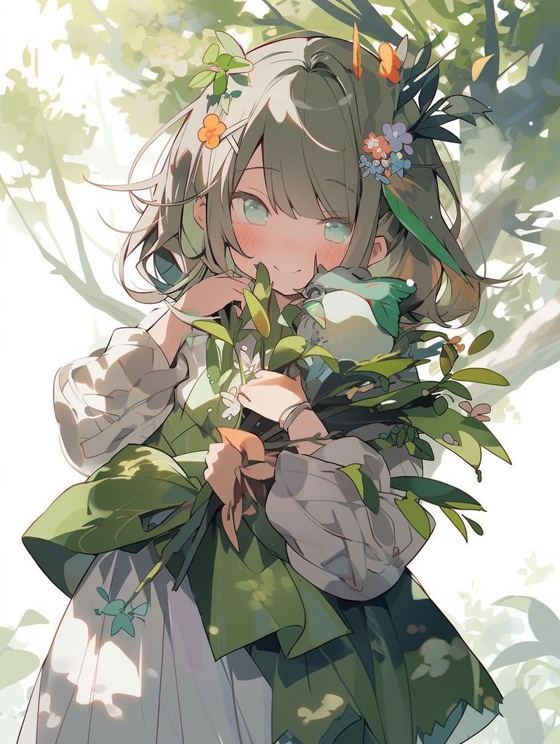 Midjourney花花女孩