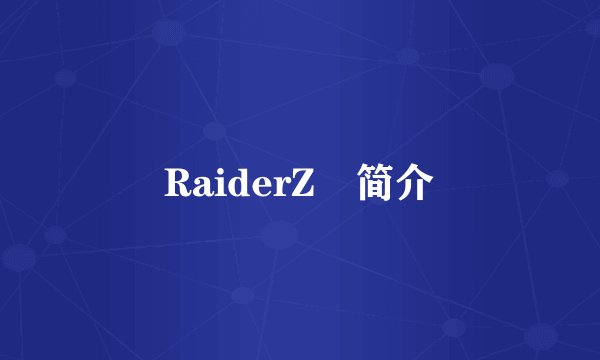RaiderZ​简介