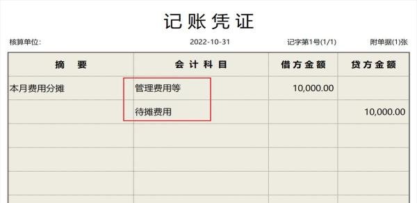 待摊费用怎么做账务处理