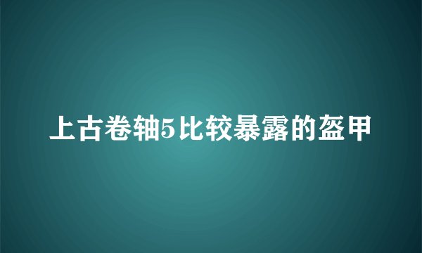 上古卷轴5比较暴露的盔甲