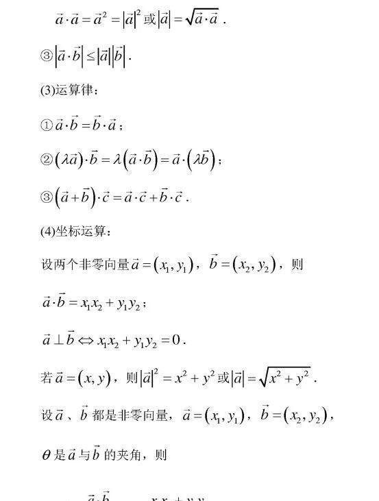 【复习必备】高中数学必修四公式汇总, 精华版赶快收藏